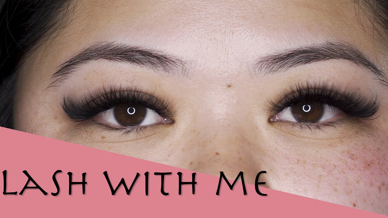 volume lash extension tutorial easy fan lashes