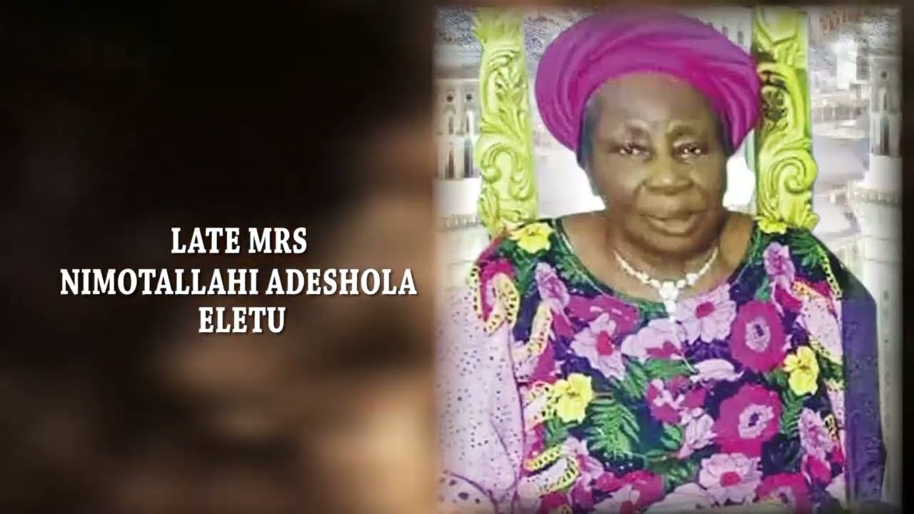 8th Days Fidau Prayer 🙏 of Late Mrs Nimotallahi Adeshola Eletu. Age 80 years.