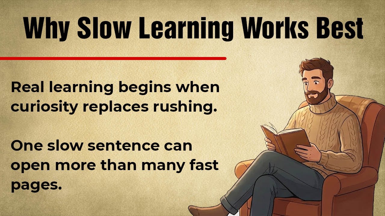 Why Slow Learning Works Best || Graded Reader || English Fluency Practice ✅️