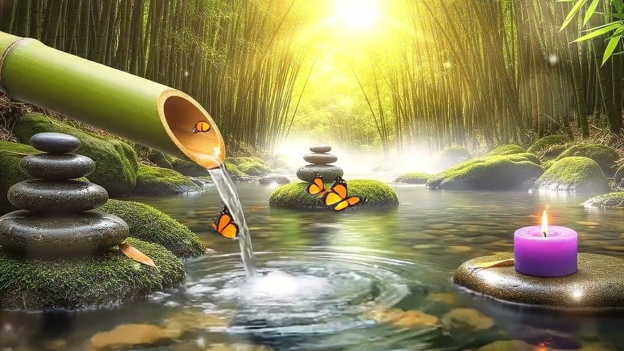 Deep Sleep Music with Water Sounds - Relaxing Piano for Stress Relief & Calm Mind