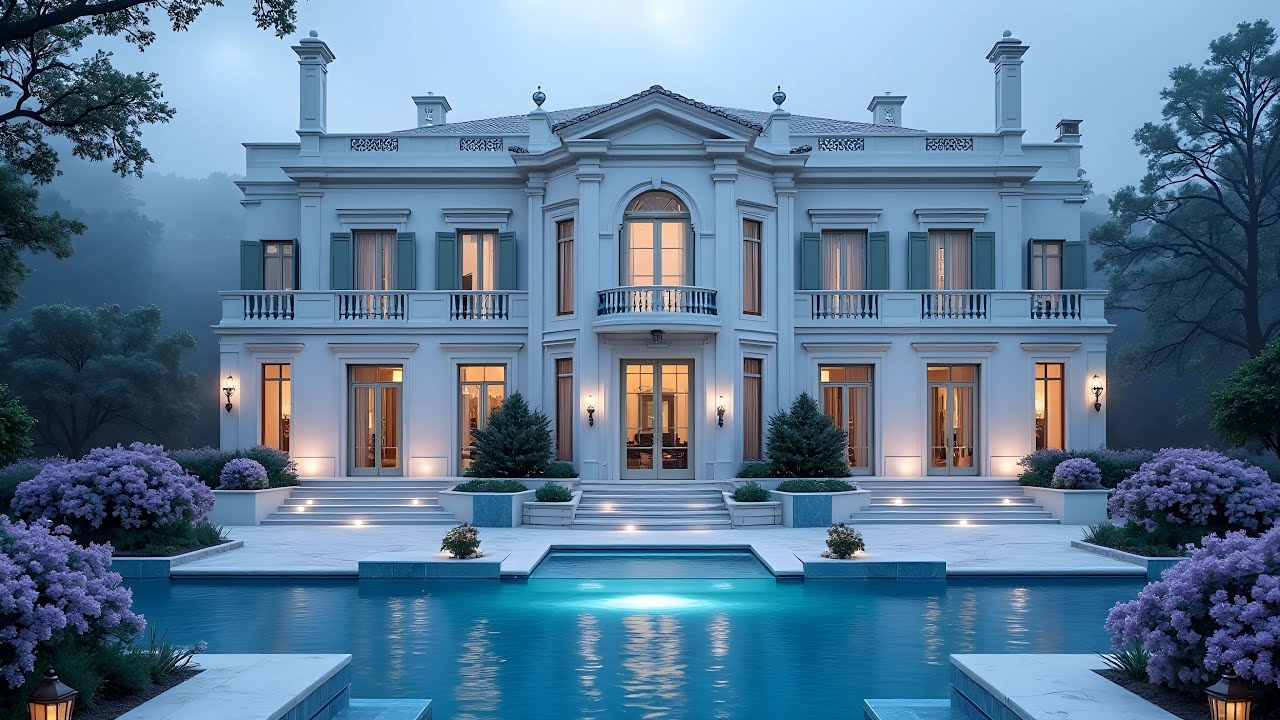 Multimillion-Dollar White Mansions Radiating Luxury and Architectural Brilliance