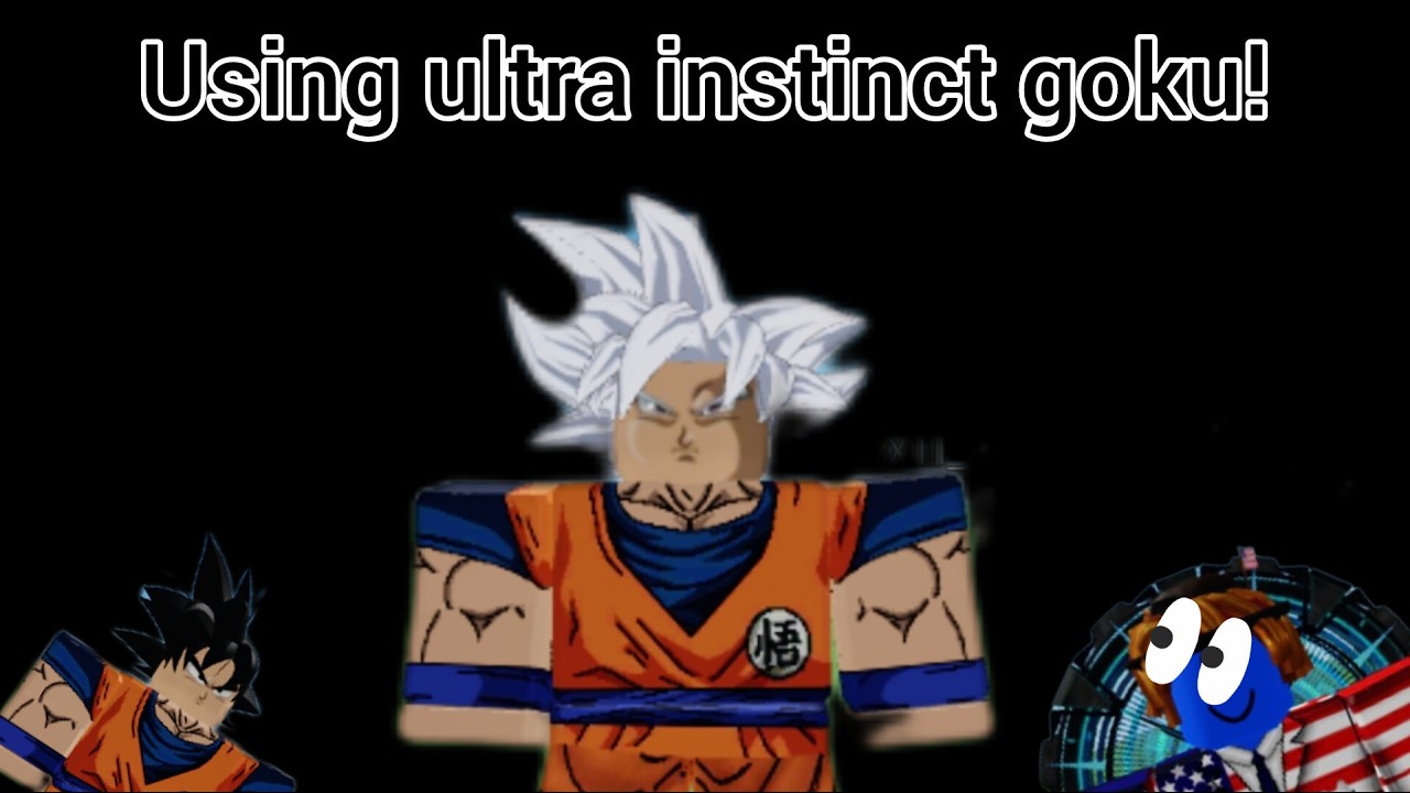 using ultra instinct Goku in Roblox #roblox #dragonballz #dragonball #goku #gokuultrainstinct