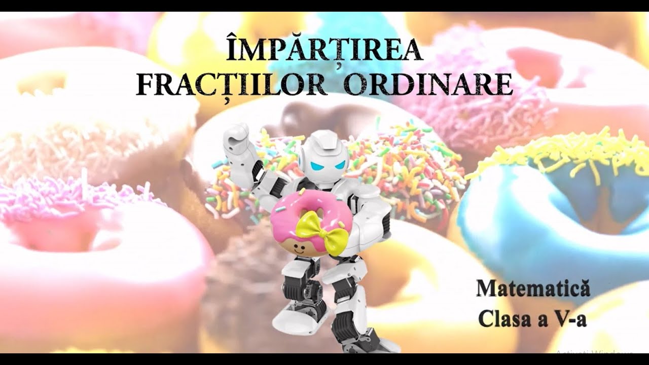 Împărțirea fracțiilor ordinare