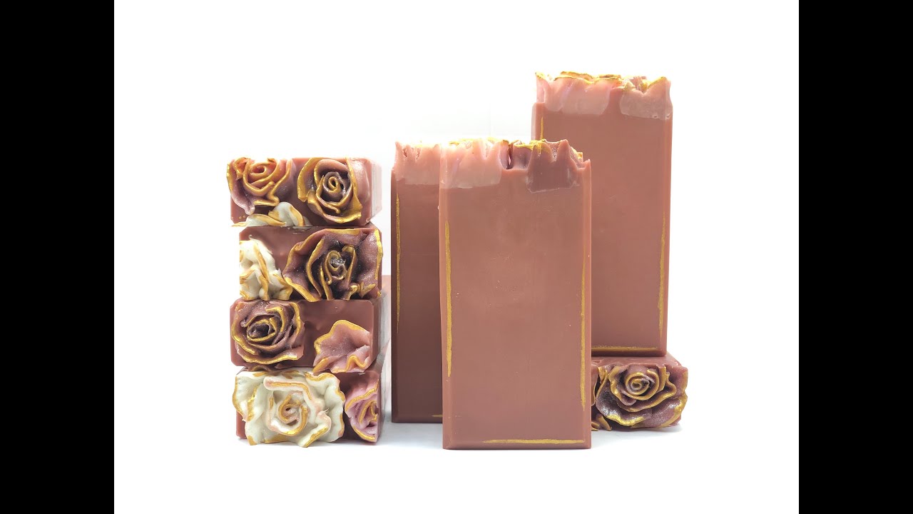 Roses soap 🌹⎮ Piping Roses ⎮ Cold process soap