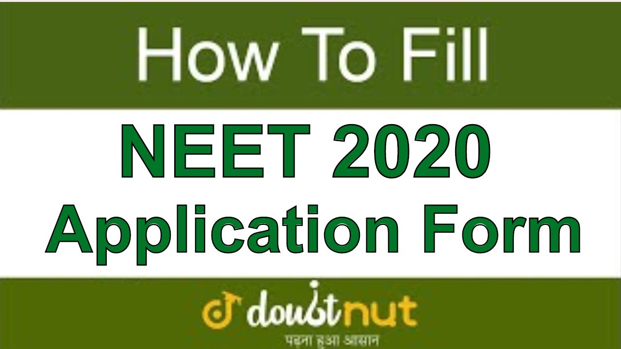How to fill NEET 2020 Application Form Online | NEET 2020 Online Registration | Step by Step Guide