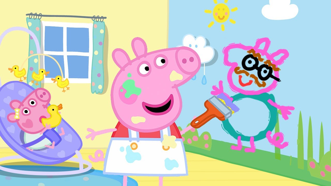 Peppa Dipinge la Cameretta di Evie 🎨 Divertimento Fai-da-te 🖼️ | 30 minuti | Peppa Pig Italiano