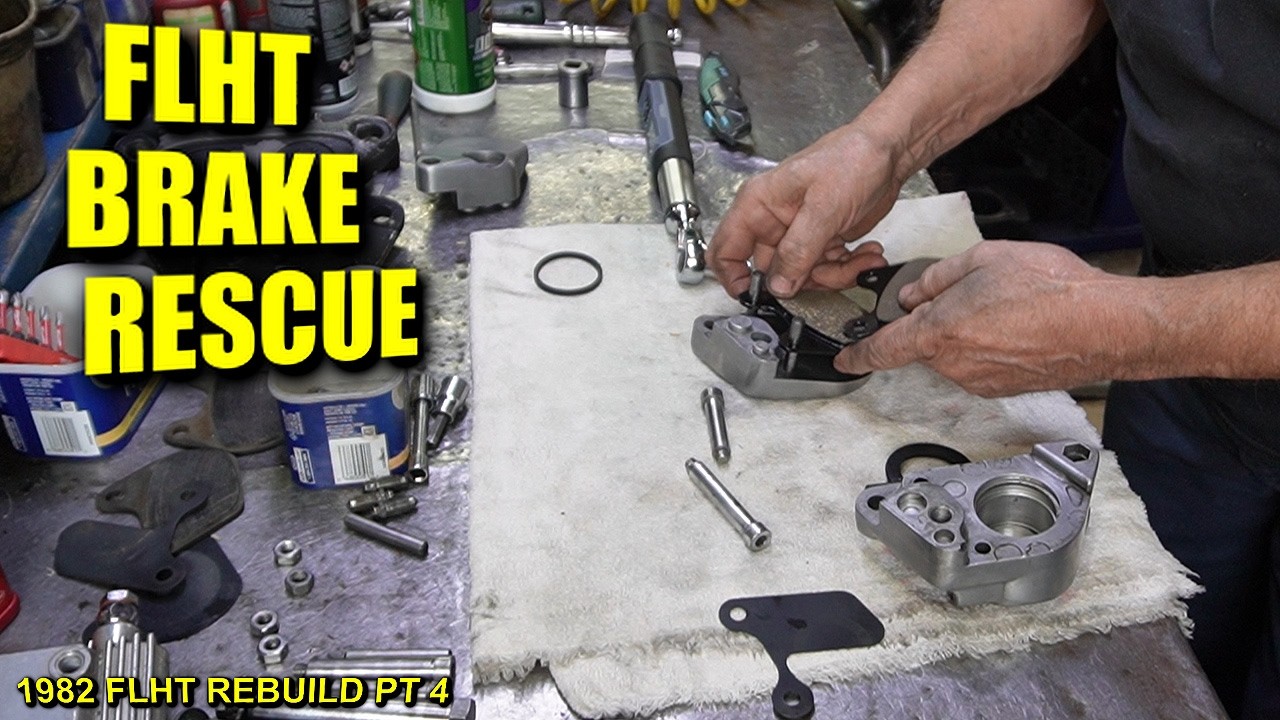1982 Harley FLHT Brake Rebuild - Complete Front Calipers & Rear Master Cylinder Restoration
