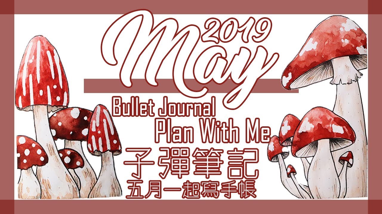 2019五月子彈筆記手帳設定║2019 May Bullet Journal Set Up