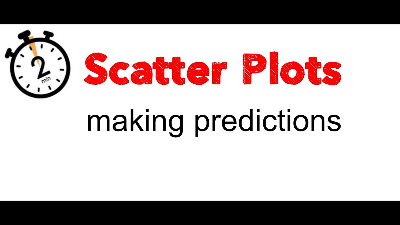 Scatter Plots (Making Predictions) - 2min