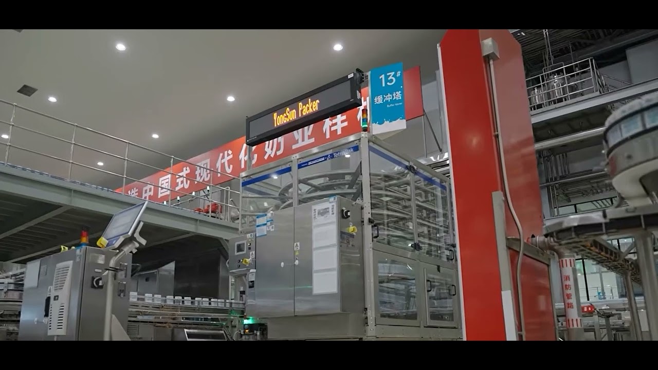 Tetra Pak production line of China's leading dairy company