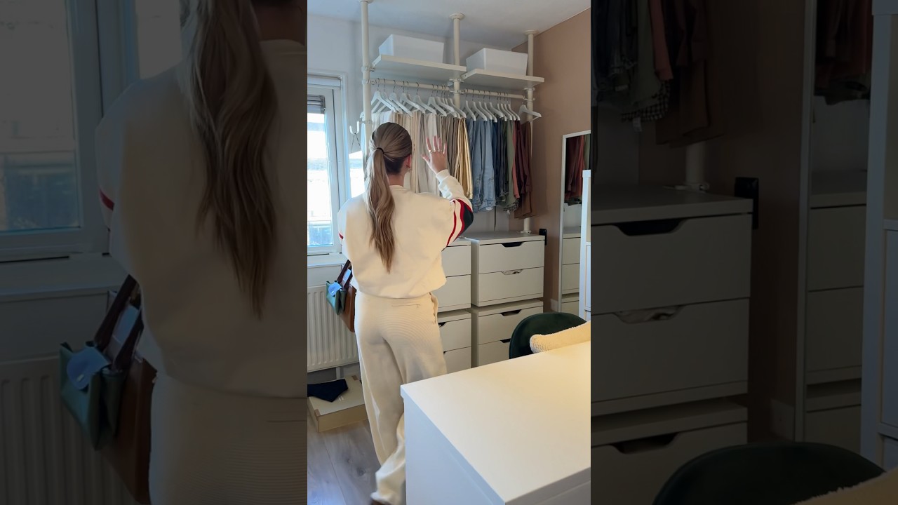 Tour door mijn kledingkast 🫶🏼 Hier bewaar ik de kleding die ik heb! #closet #clothes #organization