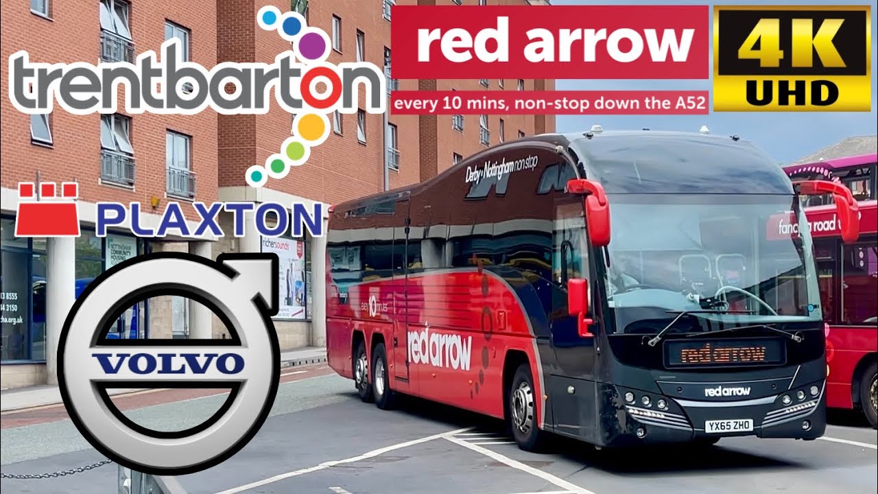 [Trentbarton Red Arrow: Derby Bus Stn to Nottingham City Centre Express] Plaxton Elite Volvo B11RT