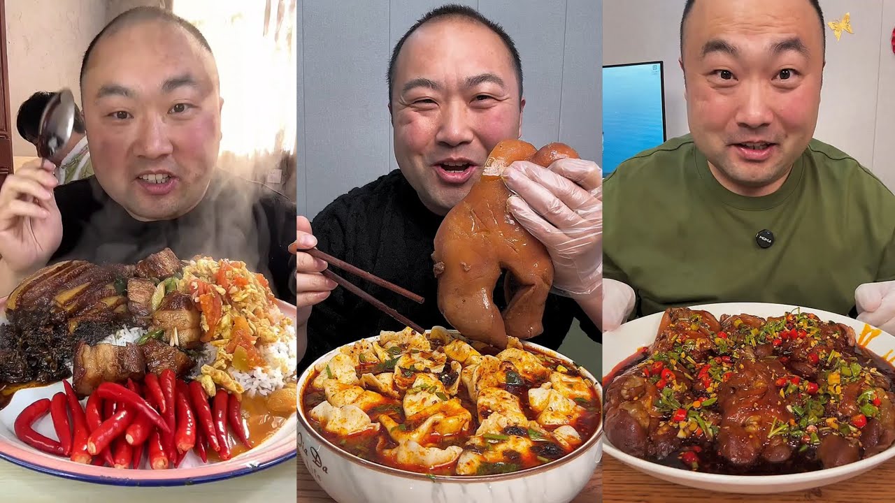 Yummyfood #28 : Eat pig brain belly pork, bone head pig 🐷,Noodles🍜..#belly #yummy  #mukbang #eat