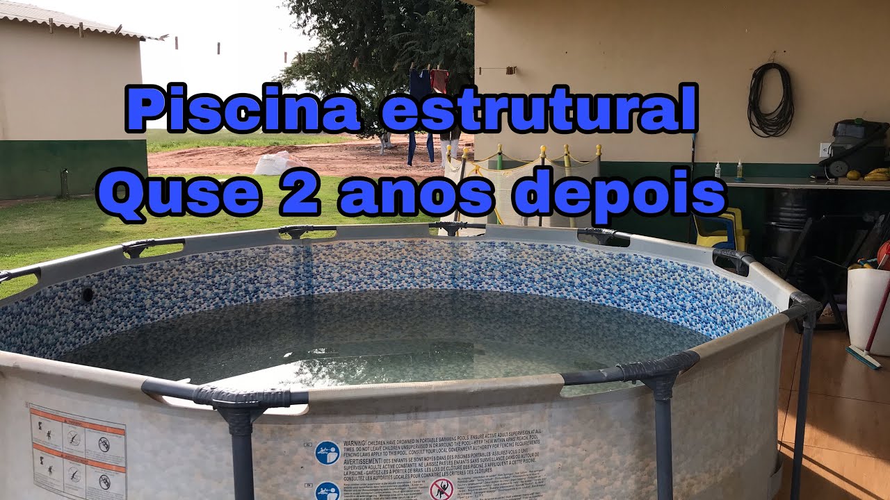 Como está minha piscina estrutural da bastwey quase 2 anos dps! Valeu a pena? ￼