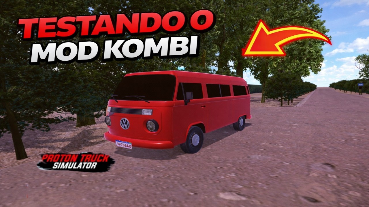 Primeiro teste com o mod Kombi no mapa 🚧