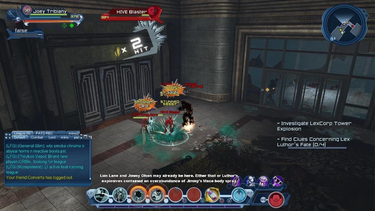 DCUO - STU ELITE SOLO - BOP:LEXCORP TOWER - GADGETS DPS POV