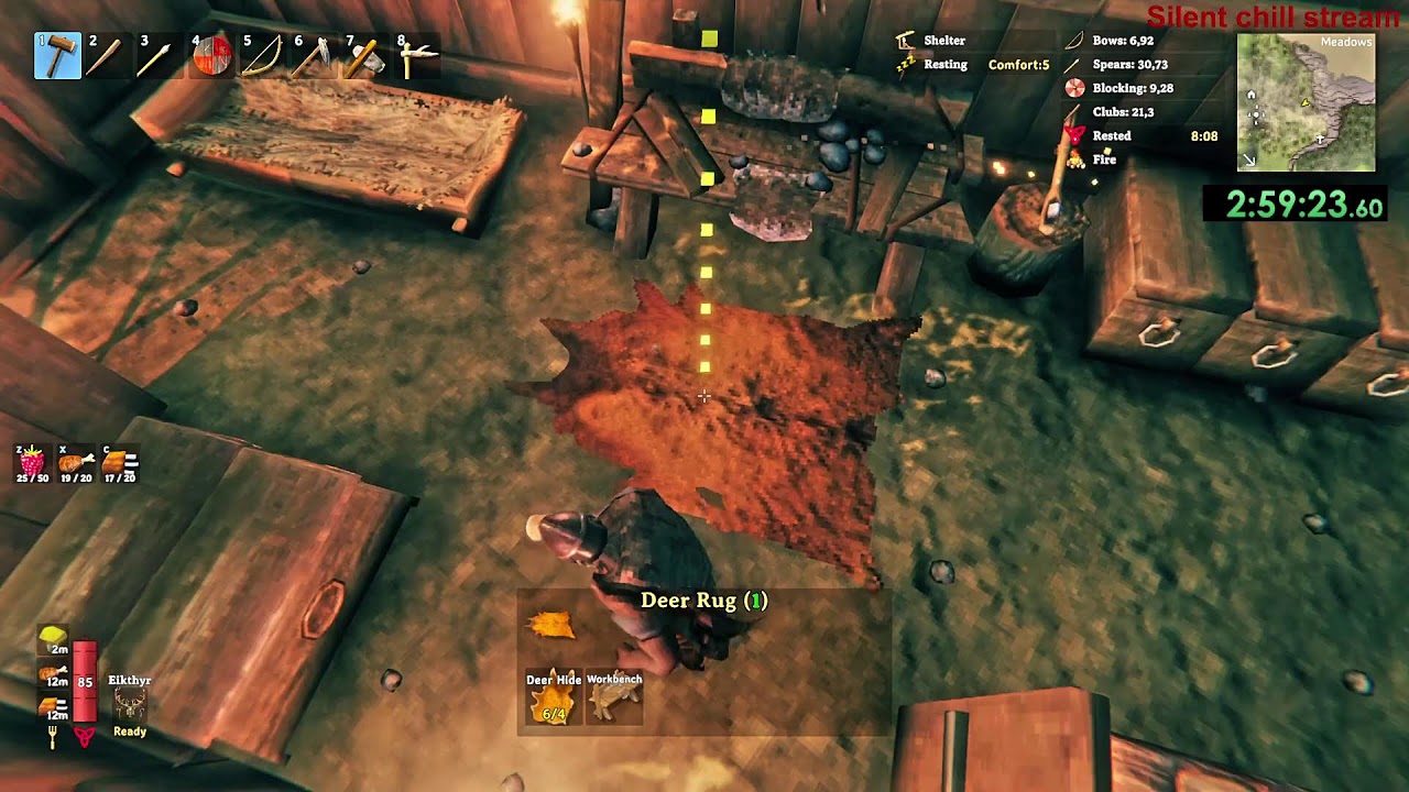 VALHEIM PERMADEATH HARDCORE (BUT MAP) Run#6 - EP.2 - It is coming...