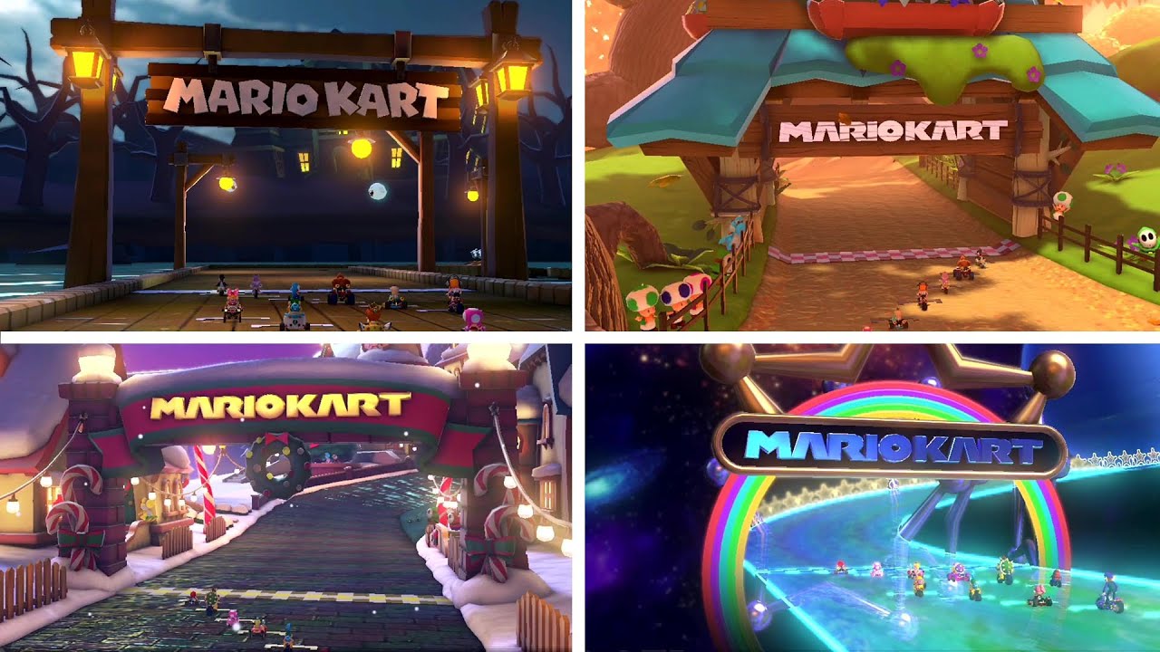 Mario Kart 8 Deluxe Booster Course Pass Wave 3 DLC Gameplay - Rock & Moon Cup