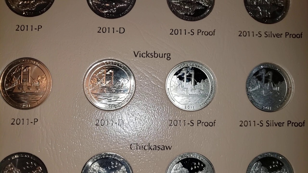 Complete State Quarters and complete National Park quarters.  1999-2020.