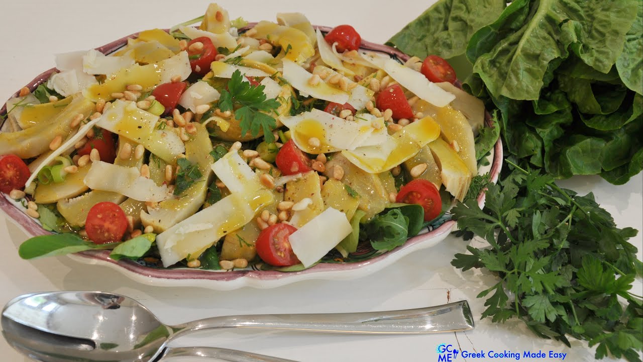 Spring Boiled Artichokes Salad - Ανοιξιάτικη Σαλάτα με Βραστές Αγκινάρες