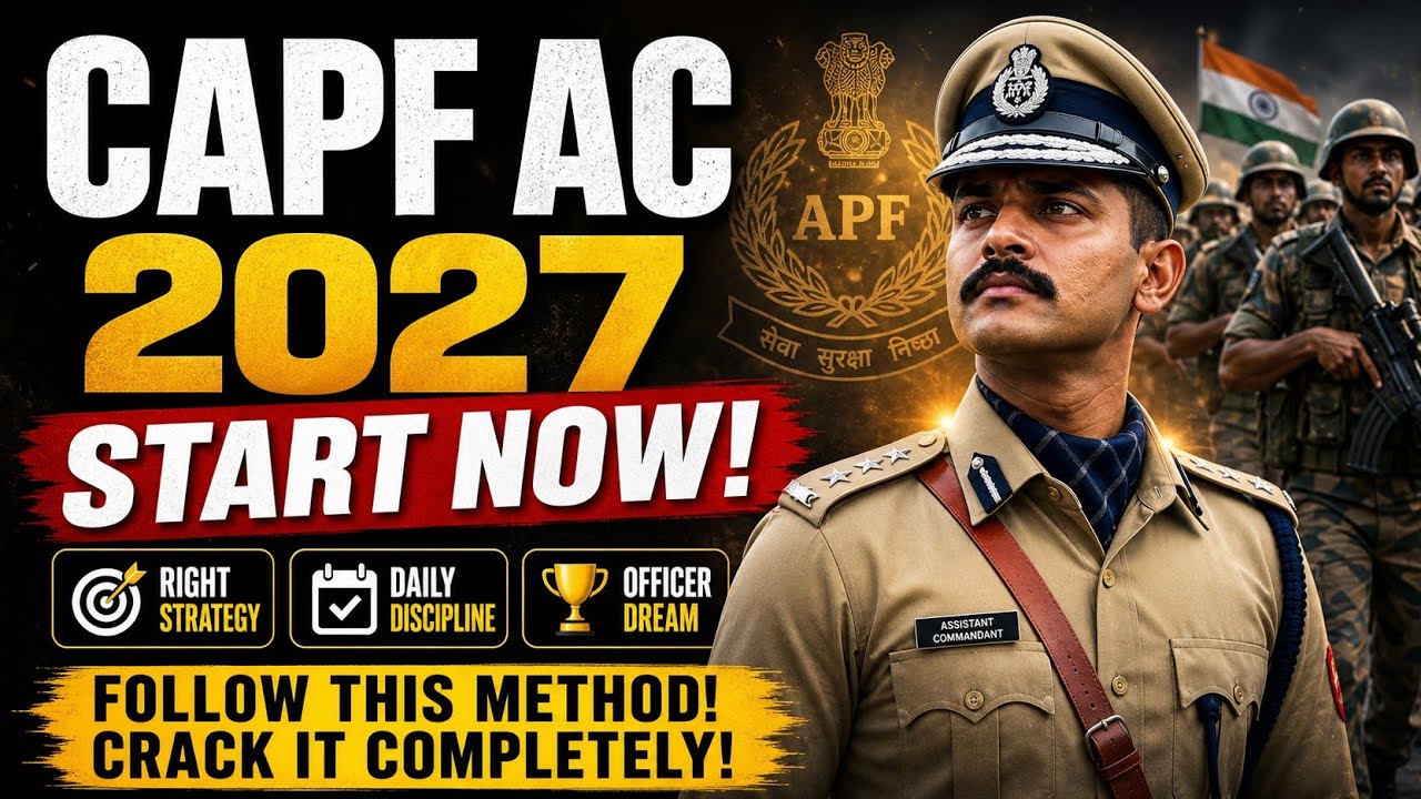 How to Crack CAPF AC 2027 in First Attempt | Full Plan in Tamil