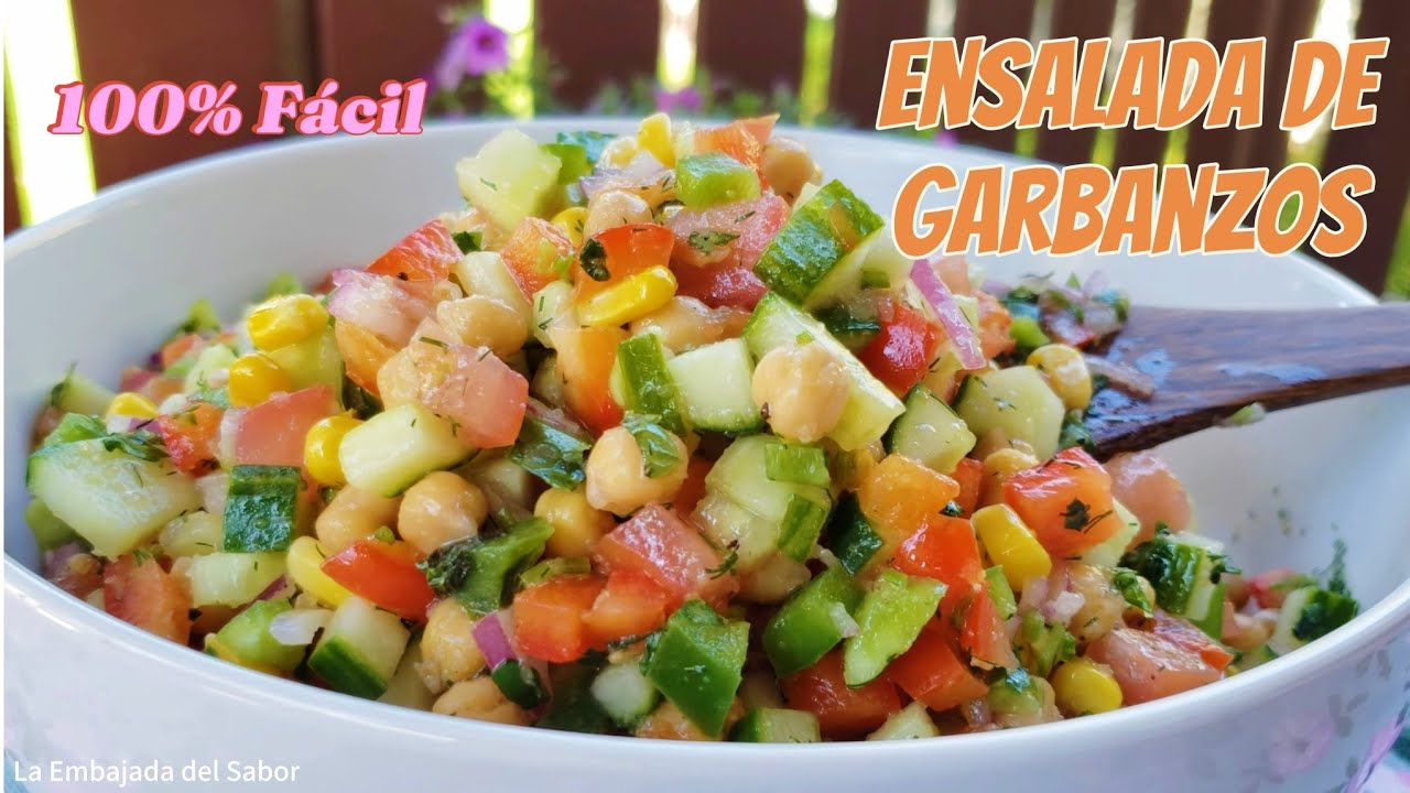 🔥 ¡ Nunca volverás a ver los GARBANZOS igual! 😱🥗 ENSALADA en 10 MINUTOS!!!