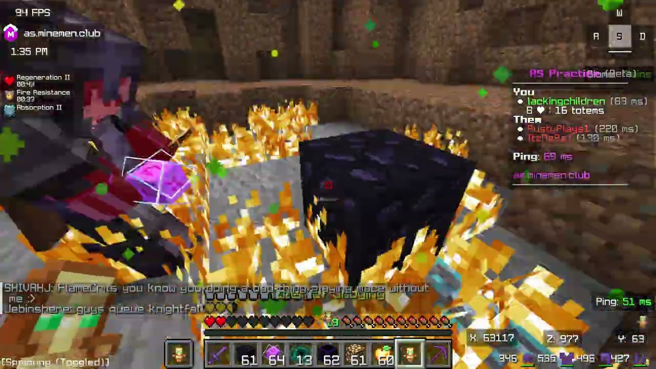 Unedited crystal pvp gameplay with Nebu Pookie @NebuBlockManGo [Nada de Nada]