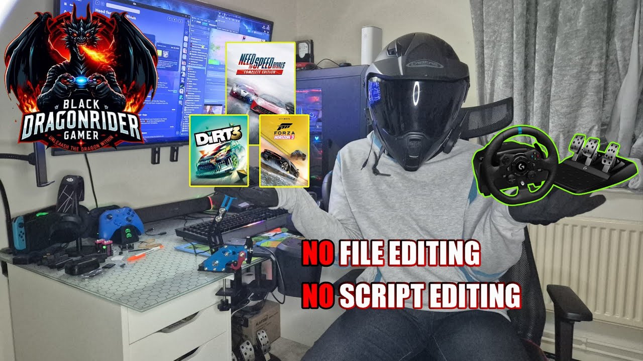 Make Logitech G923 Work in Older Racing Games No File Editing