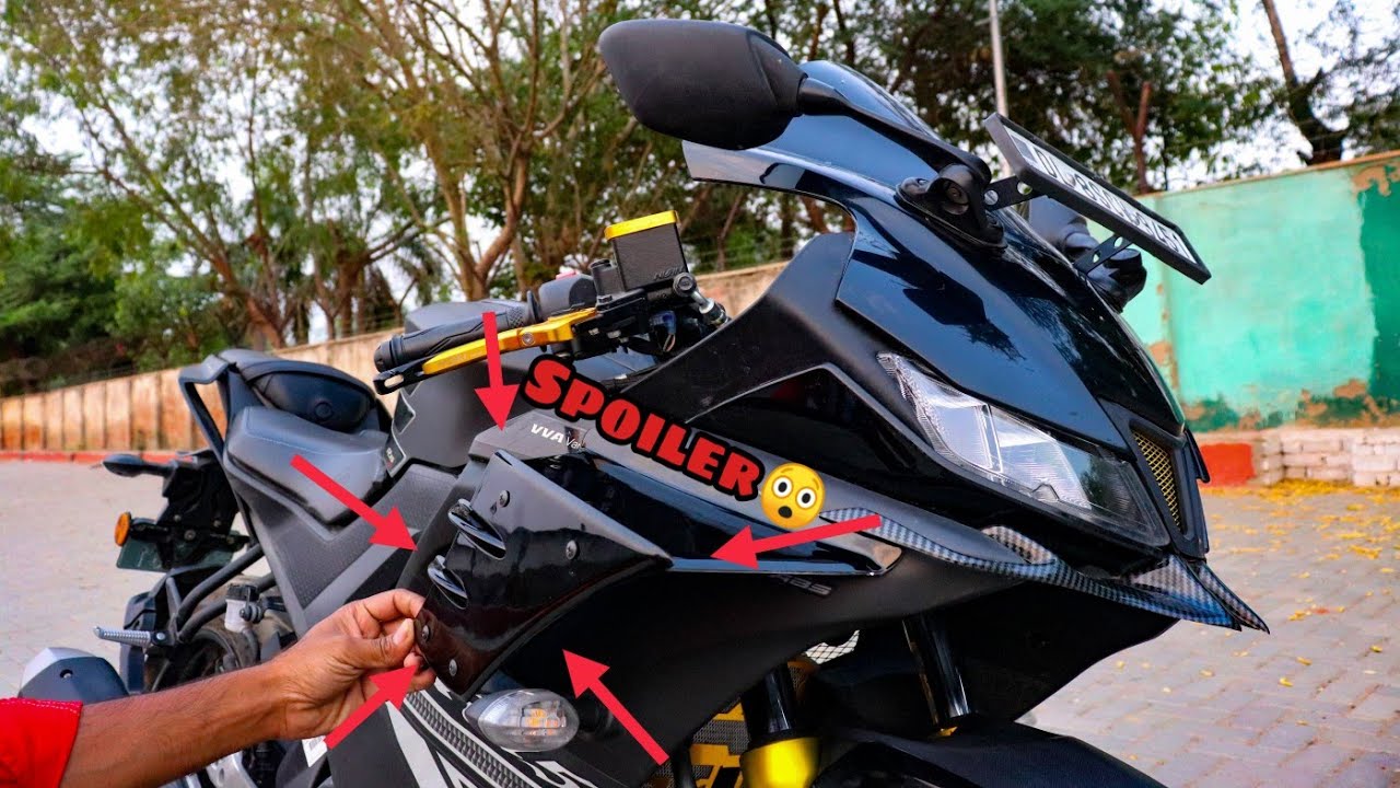MotoGP Side Spoiler For R15 V3 😍 | R15 v3 Modification | Techno Khan