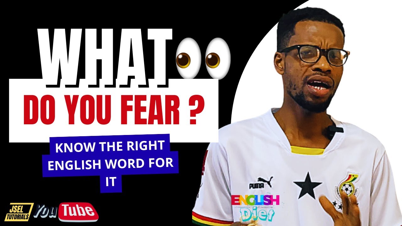 English Words For Things People Fear: Types of Phobias #english 