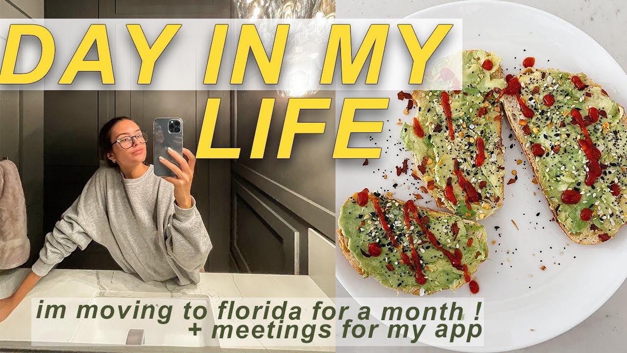 VLOG: i'm moving to florida for a month! + talking to developers about my APP and a full work day