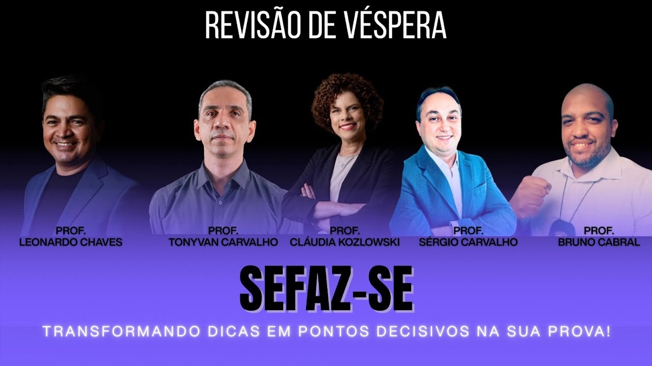 SEFAZ SE: Revisão de Véspera de Língua Portuguesa - CESPE