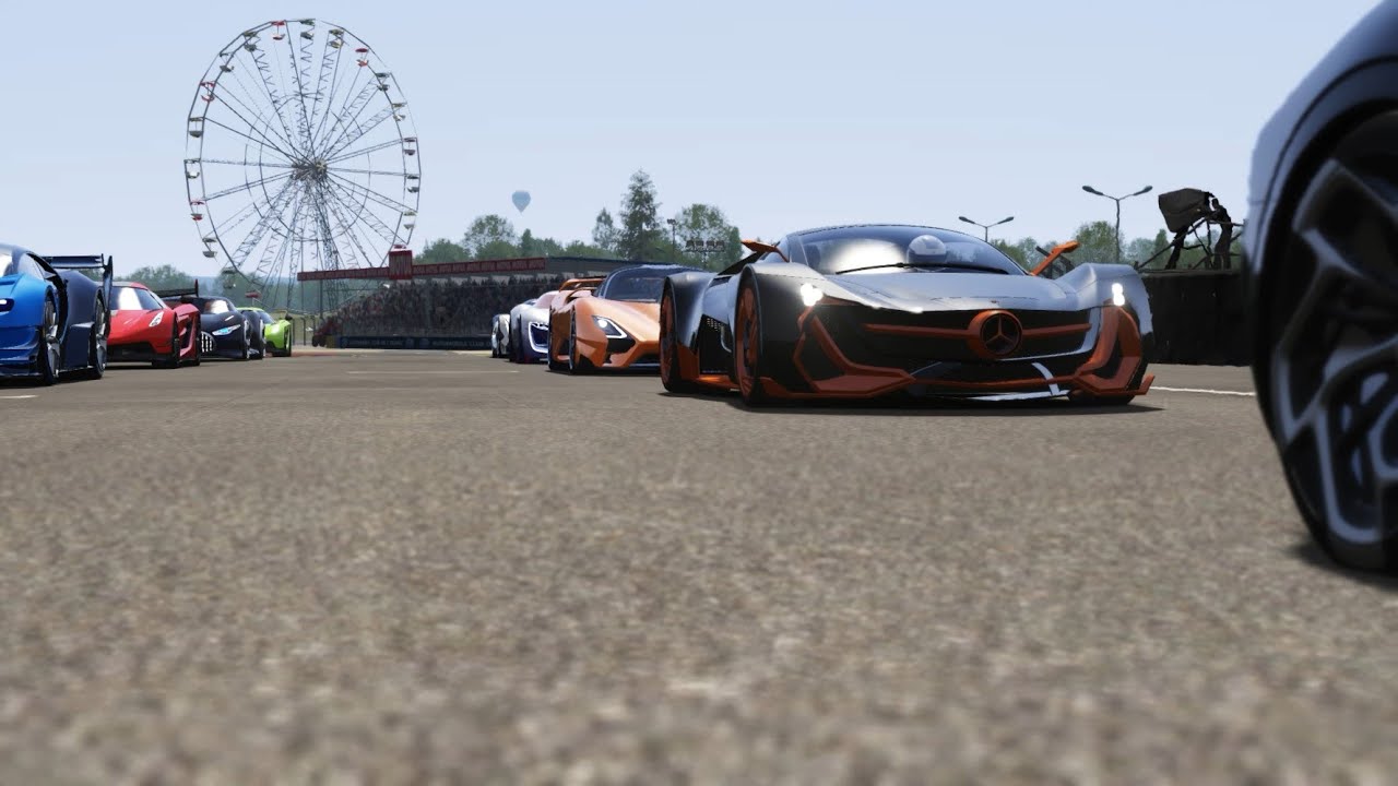 Mercedes Benz Concept [AI] vs Hypercars vs Eletric Cars at La Sarthe ( No Chicane )