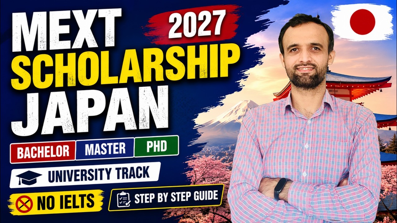 MEXT Scholarship Japan 2027  Complete Step-by-Step Guide (Bachelor, Master's & PhD)  | No IELTS
