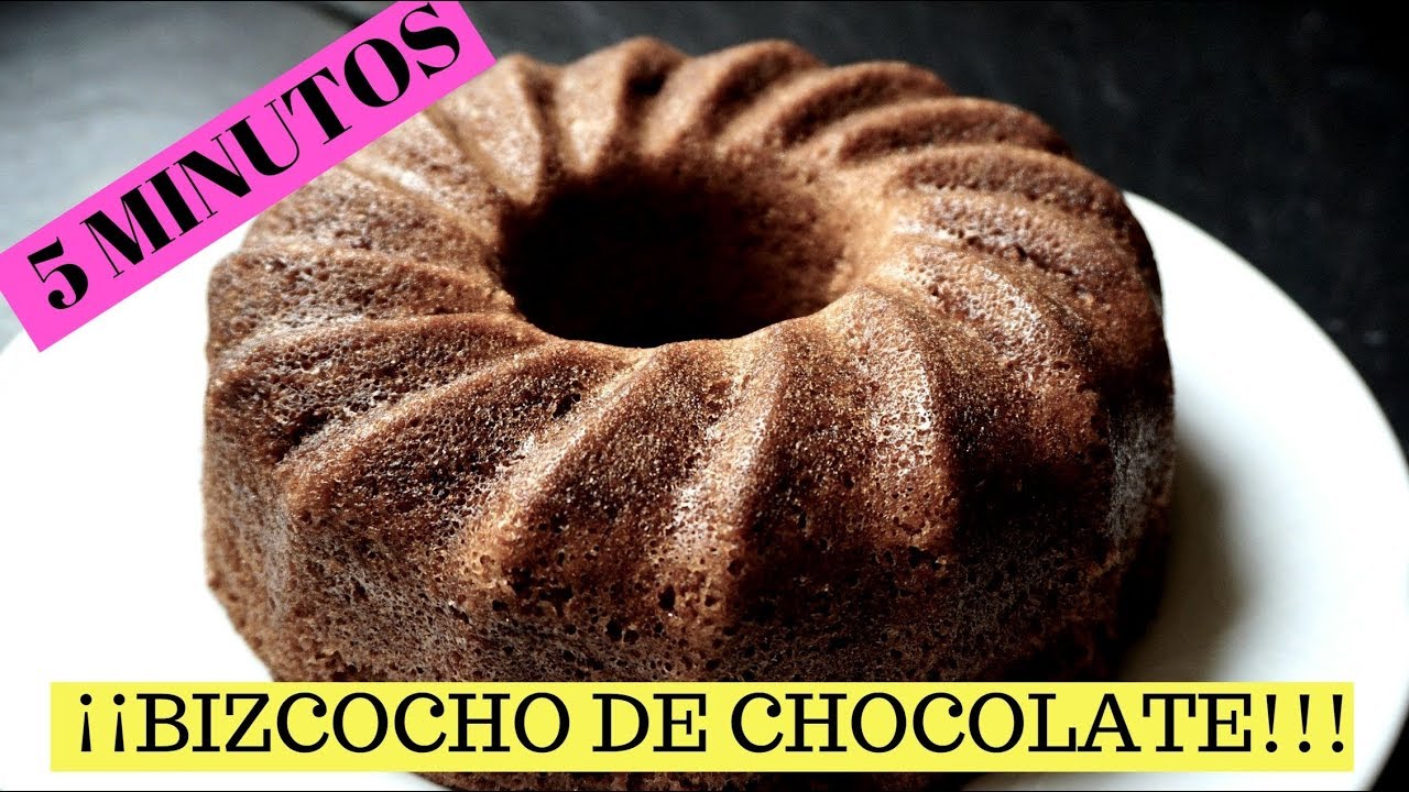 Bizcocho de chocolate al microondas en 5 minutos