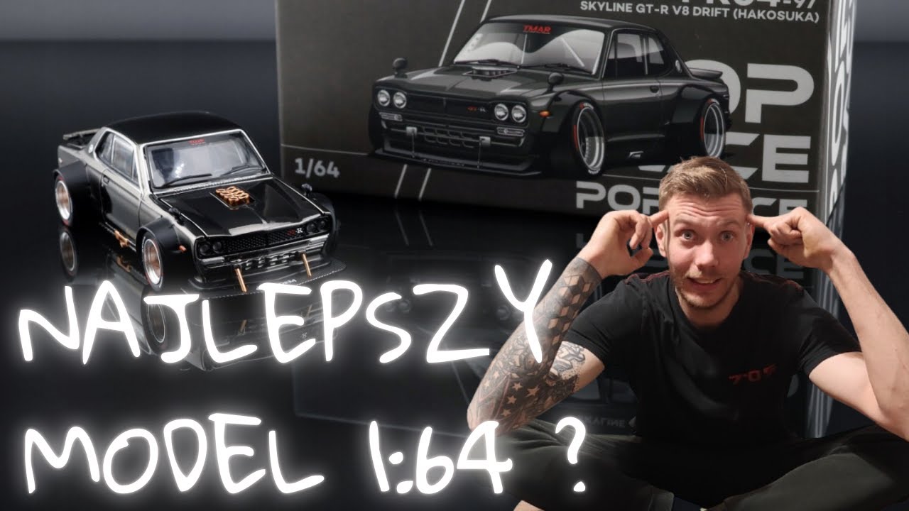 NAJLEPSZY MODEL 1:64 ? POP RACE SKYLINE GT-R V8 DRIFT HAKOSUKA