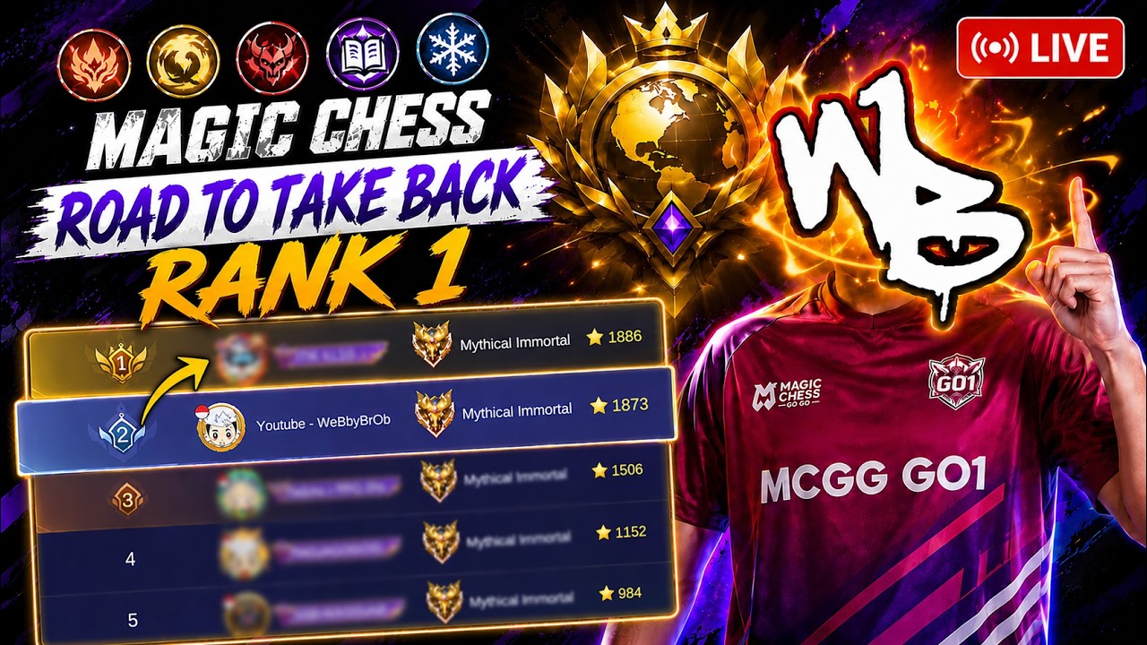 TESTING BUILDS TODAY - Mic On [EN] - FULL FOCUS STREAM - S6 Top Global Push - Magic Chess GO GO