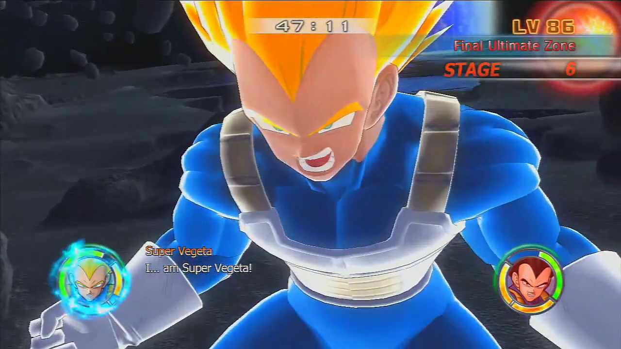 [HD]Dragon ball Raging Blast 2 - Battle Zone Goku - Using Vegeta (FINAL) (japanese audio)