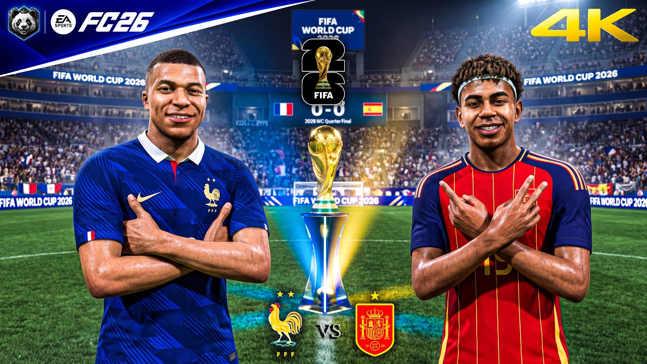 FC 26 - France vs. Spain - FIFA World Cup 2026 Semi Final Full Match | PC&trade; [4K60]