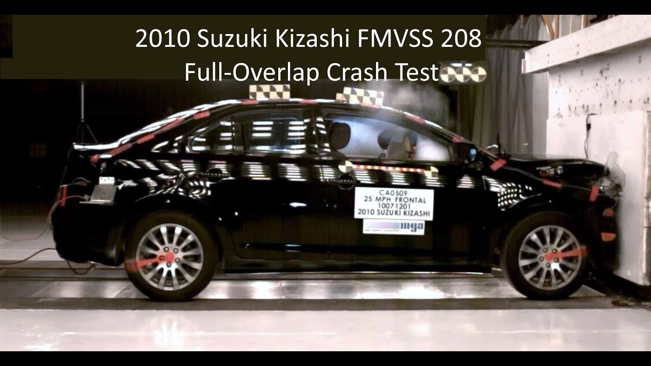 2010-2014 Suzuki Kizashi FMVSS 208 Unbelted Frontal Crash Test
