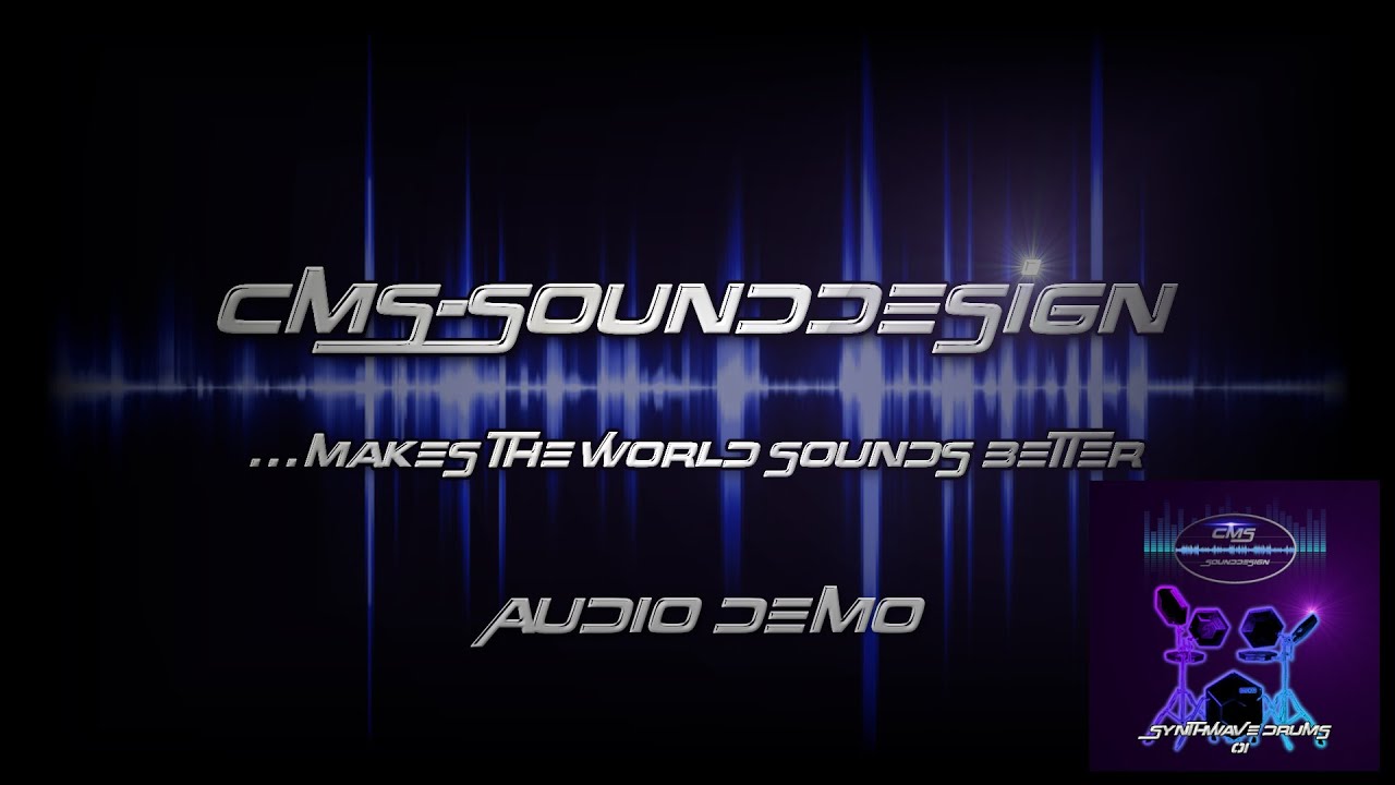 CMS-Sounddesign - CMS Synthwave Drums 01 - Audio Demo