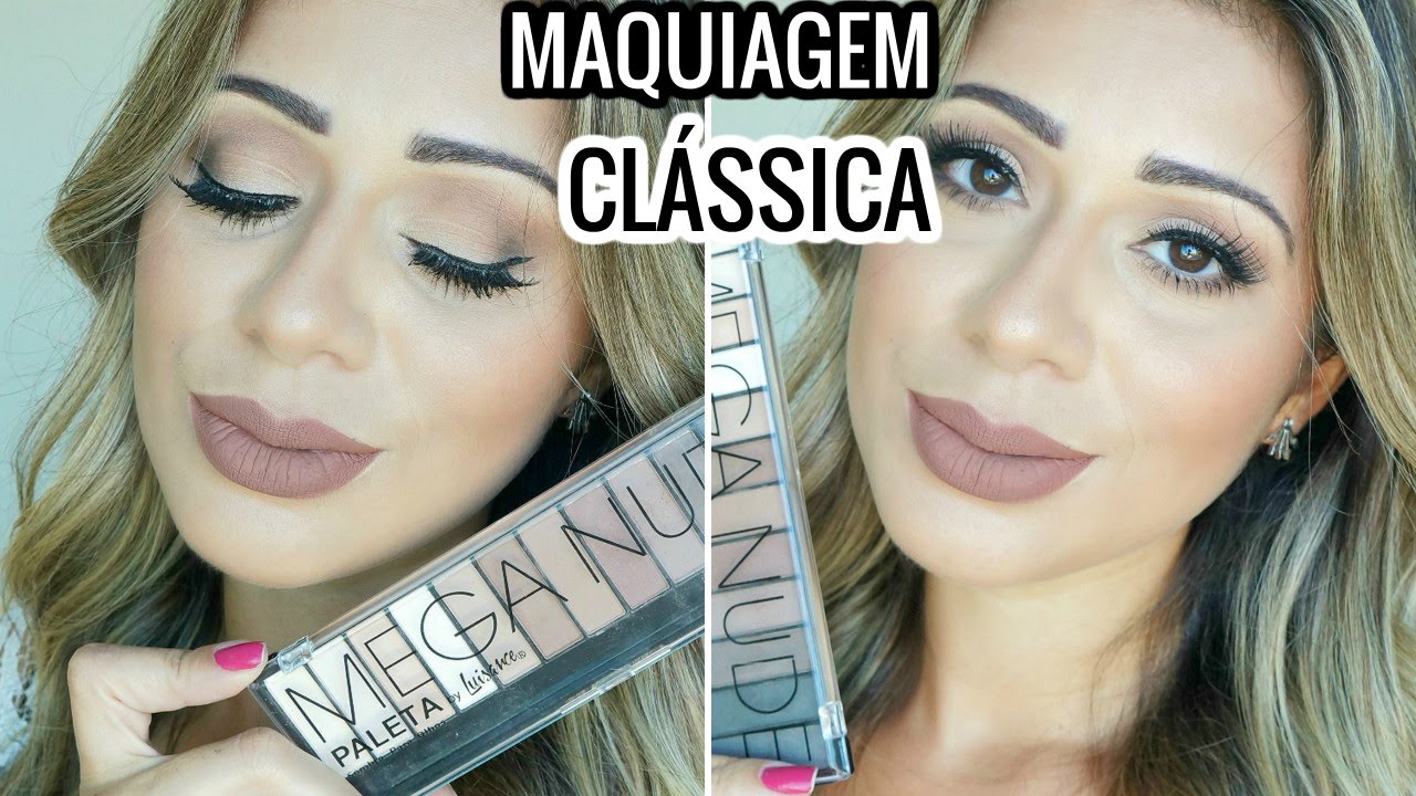 MAQUIAGEM CLÁSSICA usando paleta MEGA NUDE | Luisance