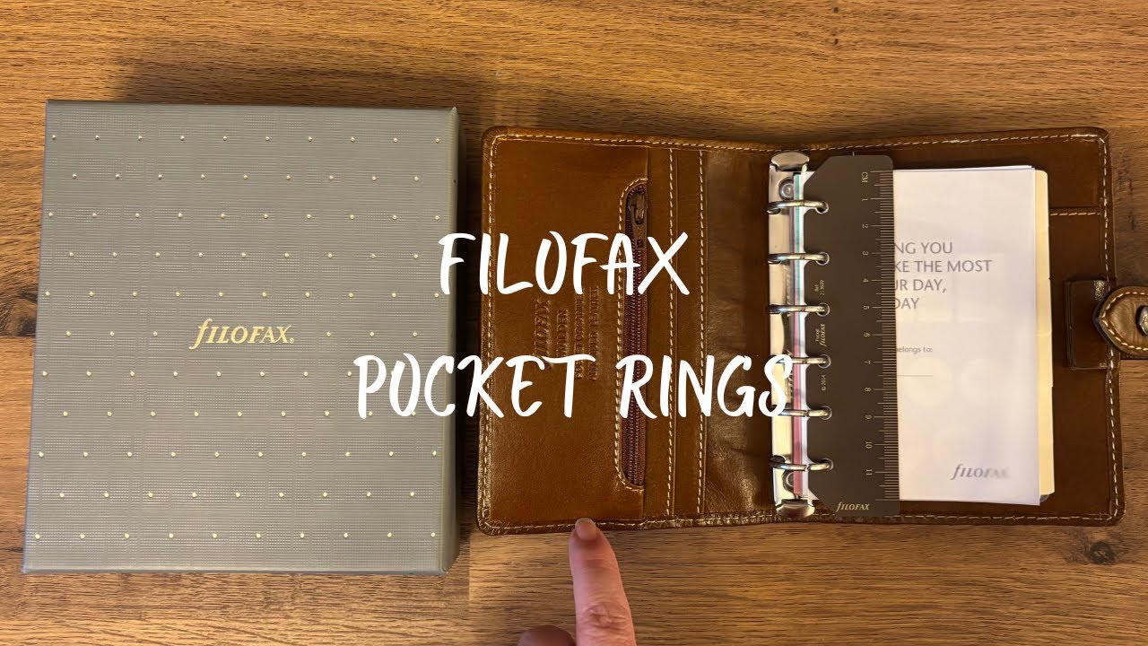 FILOFAX POCKET RINGS UNBOX | MALDEN OCHRE