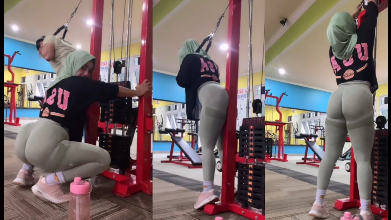RECOMMEND‼️ live hijab gym celana ketat bikin sehat
