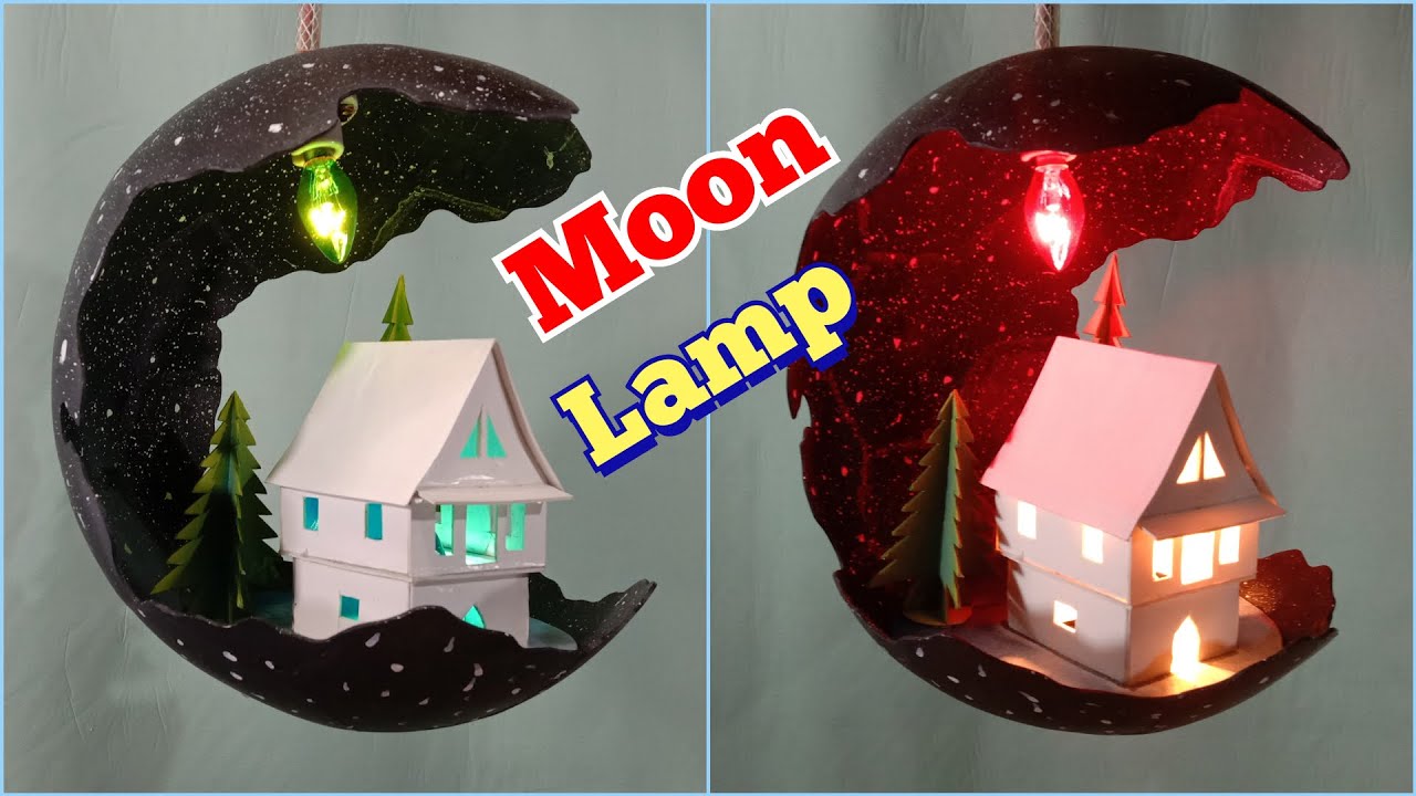 lampu hias gantung Cafe Outdoor || Moonlight / Moon lamp || dari paralon pvc. DIY