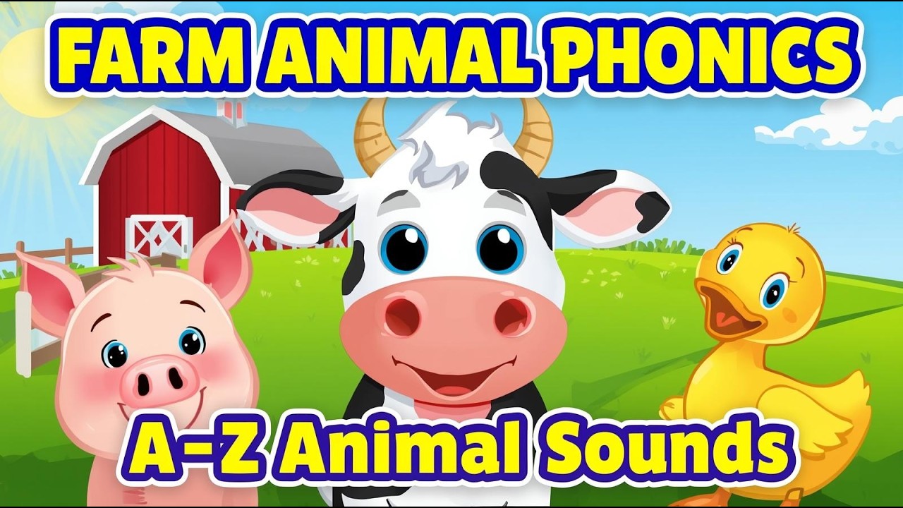 Alphabet A–Z | Farm Animal Phonics Song | Learn the ABCs for Kids