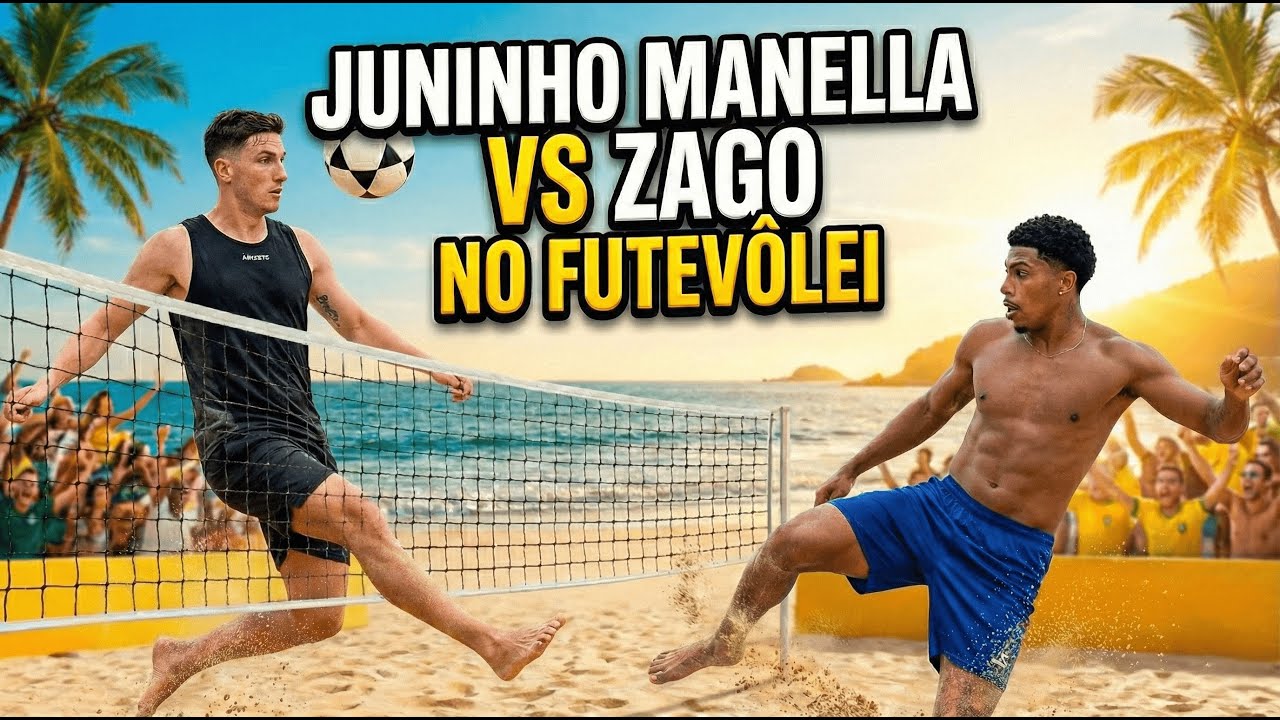 ZAGO ENCAROU JUNINHO MANELLA NO FUTEV&Ocirc;LEI (DEU RUIM?)