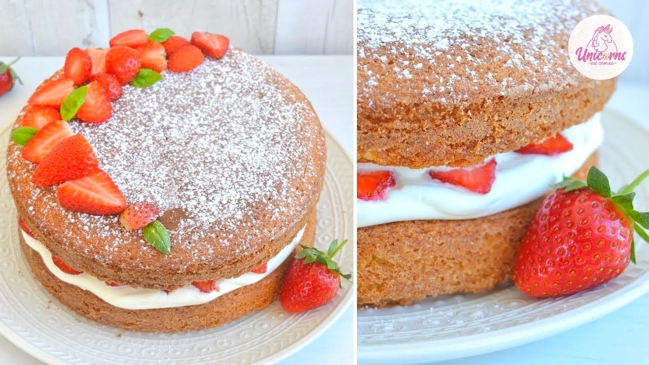 VICTORIA SPONGE CAKE: Il dolce tradizionale inglese facilissimo e velocissimo! | UnicornsEatCookies