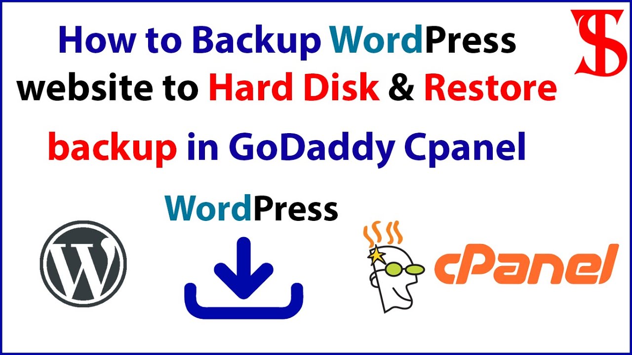 How to backup the WordPress website in Cpanel to a hard disk and restore it after crashing || Hindi