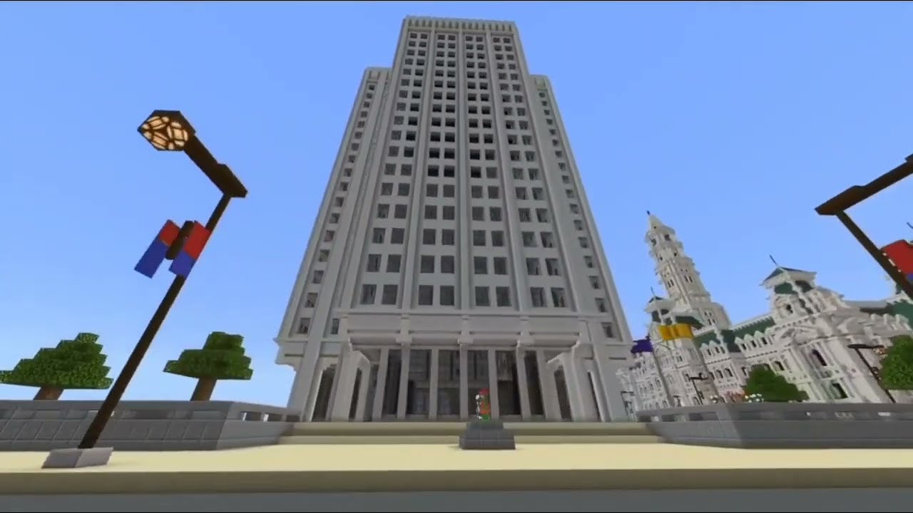 Minecraft Alien architect city Evansburg city tour #minecraft 